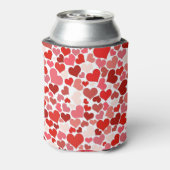 Love Hearts Mozaïek Romantisch Blikjeskoeler (Blikje Achterkant)