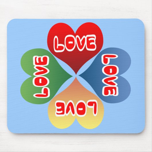 Love Hearts Muismat (Voorkant)