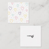 Love Hearts Note Kaart Notitiekaartje (Voorkant / Achterkant)