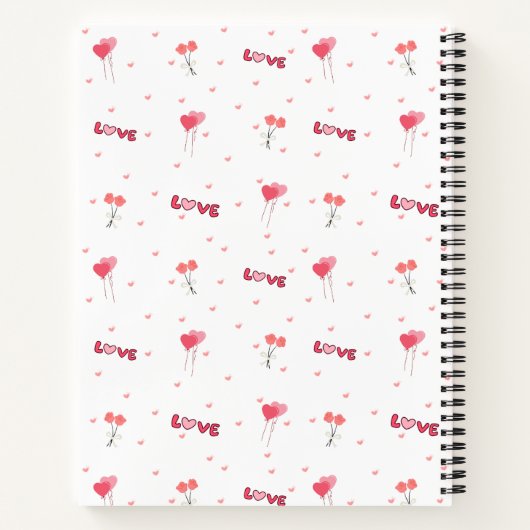 Love & Hearts Notebook Notitieboek (Achterkant)