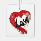 Love Hearts-Ornament Keramisch Ornament (Links)