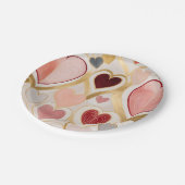 Love Hearts Papieren Bordje (Gekanteld)