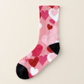 Love Hearts Pattern Sokken (Links - buitenkant)