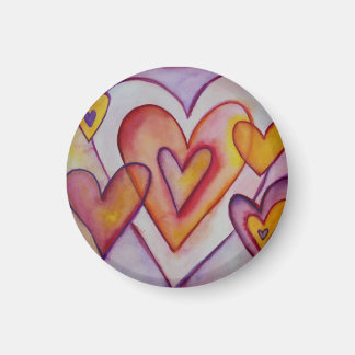 Love Hearts Personalized Custom Magnets Magneet