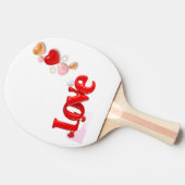 Love & Hearts Personalized Ping Pong Paddle Tafeltennisbatje (Zijkant)