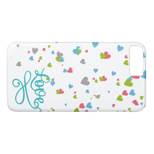 Love Hearts Phone Case (Achterkant (Horizontaal))