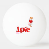 Love & Hearts Ping Pong Ball (Achterkant)