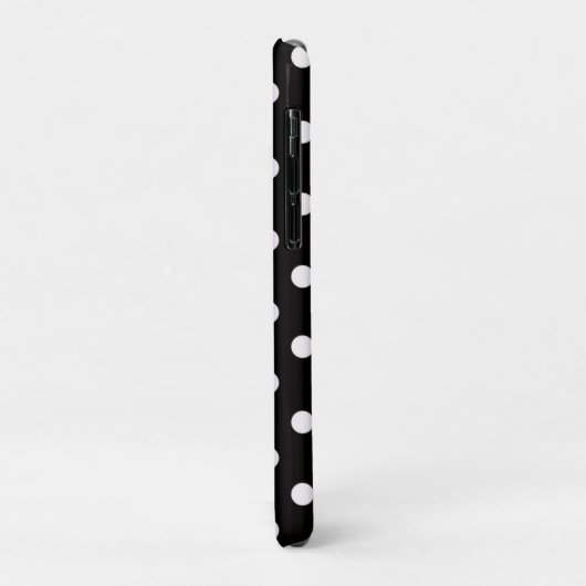 Love Hearts Polka Dot Pattern Monogram Case-Mate iPhone Case (Achterkant/links)