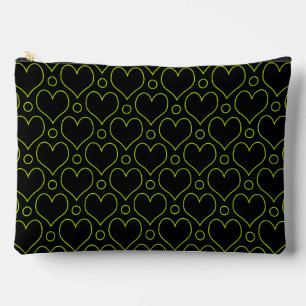 Love Hearts & Polka Dots patroon in Lime Green Etui