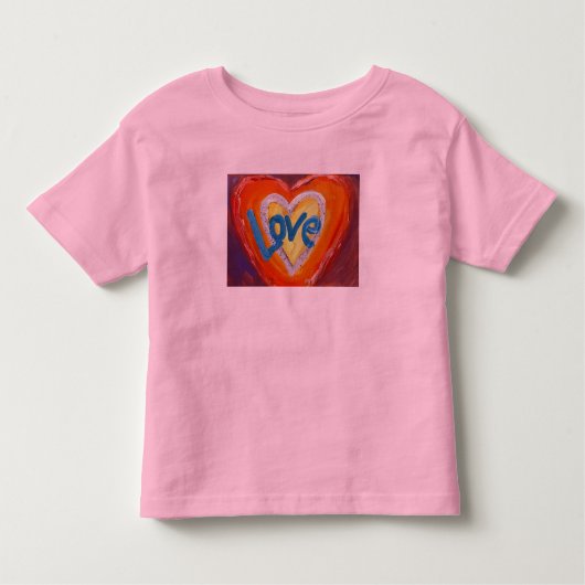 Love Hearts ripple Inspirerend Word Art T-Shirts (Voorkant)