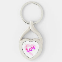 Love Hearts Rits Charm Sleutelhanger