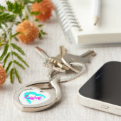 Love Hearts Ritscharme Sleutelhanger (Zijkant)