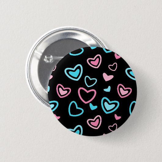 Love Hearts Ronde Button 5,7 Cm (Voorkant /achterkant)