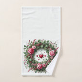Love Hearts Rozen Valentijnsdag Bad Handdoek (Handdoek)