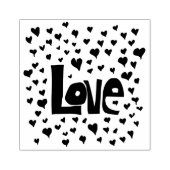 Love Hearts Rubberstempel (Afrduk)