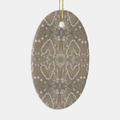 Love Hearts Sea Shells, Romantic Exotic Tropical Keramisch Ornament (Rechts)