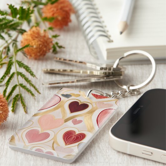 Love Hearts Sleutelhanger (Voorkant Rechts)