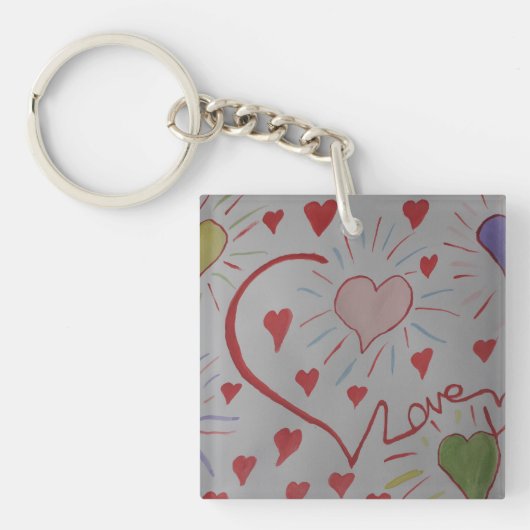 Love Hearts Sleutelhanger (voorkant)