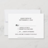 Love Hearts Song Request RSVP Card (Achterkant)