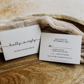 Love Hearts Song Request RSVP Card