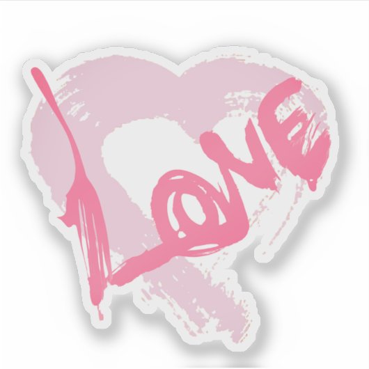Love Hearts Sticker (Voorkant)