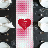 Love Hearts Table Runner Gift for Husband Lange Tafelloper