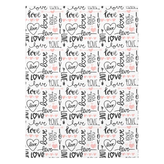 Love Hearts Tafelkleed (Voorkant)