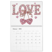 Love & Hearts Theme 12 Month 2026 Wall Kalender (Feb 2026)