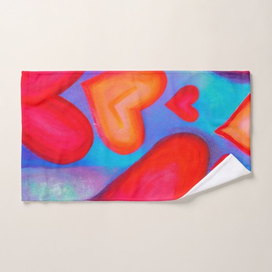 Love Hearts Towel Handdoek (Handdoek)