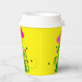 Love Hearts Tree Papieren Bekers (Rechts)