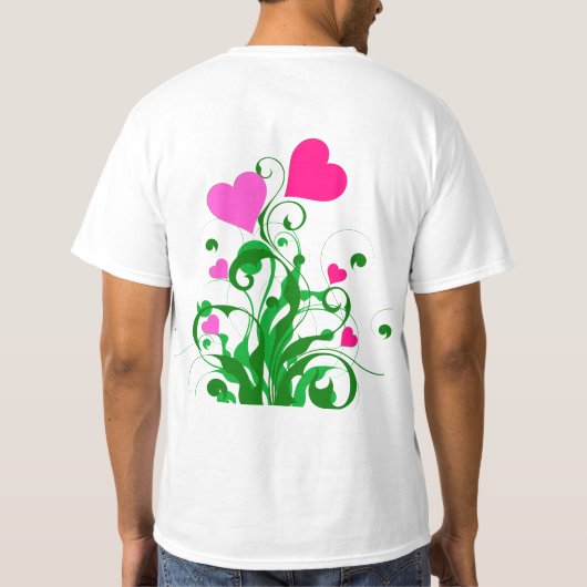 Love Hearts Tree T-shirt (Achterkant)