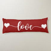 Love Hearts Valentijn Gift Lichaamskussen (Achterkant)
