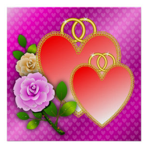 Love Hearts Valentijnsdag-20362 Perfect Poster