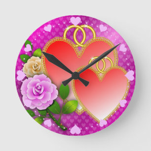 Love Hearts Valentijnsdag-20362 Ronde Klok