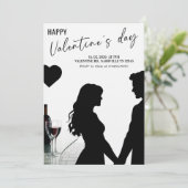 Love & Hearts Valentijnsfeestviering Kaart (Staand voorkant)