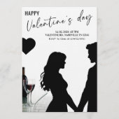 Love & Hearts Valentijnsfeestviering Kaart (Voorkant)