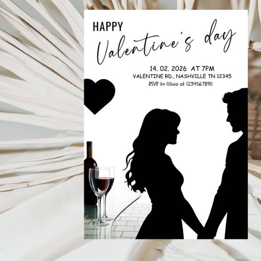 Love & Hearts Valentijnsfeestviering Kaart