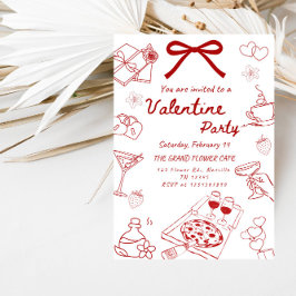 Love & Hearts Valentine’s Celebration Party Kaart