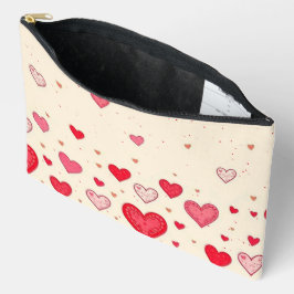Love Hearts Valentines Huwelijk - Cosmetische Tas