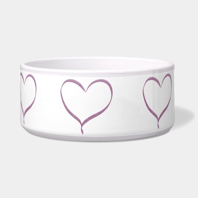 Love hearts  voerbakje (Voorkant)