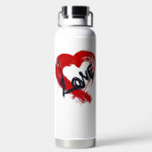 Love Hearts Water Bottle Waterfles (Achterkant)