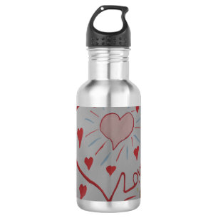 Love Hearts Water Bottle Waterfles
