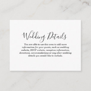 Love Hearts Weddenschap Details Enclosure Card Informatiekaartje