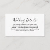 Love Hearts Weddenschap Details Enclosure Card Informatiekaartje (Voorkant)