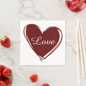 Love Hearts Weddenschap Paper Napkin Set Servet (Insitu)