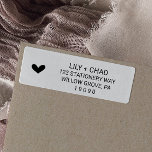 Love Hearts Wedding Etiket<br><div class="desc">Deze liefdesharten trouwlendenadreslabels zijn perfect voor een rustige bruiloft. Het romantische minimalistische ontwerp kenmerkt een lief en eenvoudig hart. Koop de grootte van het terugkeeradres voor uw trouwuitnodigingen, en de grootte van het adresetiket voor uw enveloppen RSVP. Deze etiketten kunnen voor een bruiloft, een vrijgezellenfeest of wanneer u een persoonlijk...</div>