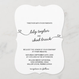 Love Hearts Wedding Kaart