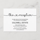 Love Hearts Wedding Reception Kaart (Voorkant)