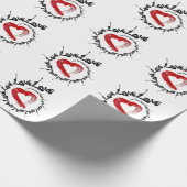 Love Hearts Wrapping Paper Cadeaupapier (Hoek)