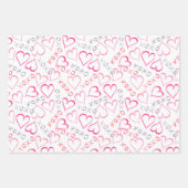 Love Hearts, XOXO Inpakpapier Vel (Voorkant 3)
